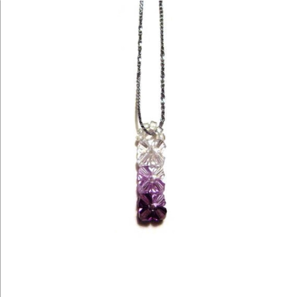 Swarovski Purple Ombré Pendant